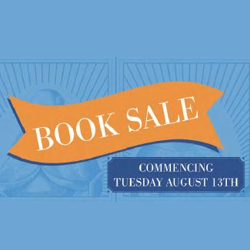 Library Book Sale commencing Tuesday 13 August, 10.00am